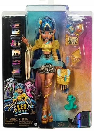 Лялька monster high cleo de nile з тваринкою кобра hissette hxh74
