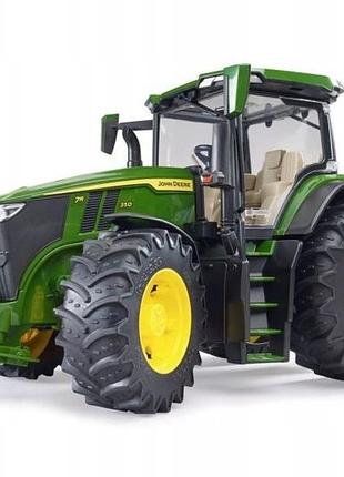 Bruder трактор john deere 7r 350 зелений трактор 03150