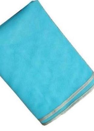 Пляжний килимок анти-пісок sand-free mat 2х1.5 м, синій