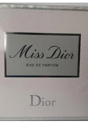 Парфумована вода christian dior miss dior eau de parfum 90 мл,елитные