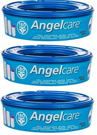 Angelcare 3 шт. вкладка в контейнер для підгузників без запаху