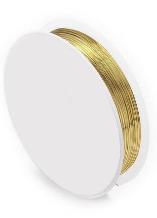 Мідний дріт для рукоділля drit-gold30, довжина 30 м, діаметр 0,30 мм