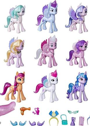 My little pony нова покоління королівська гала 9 поні 13 аксесуарів мультиколор