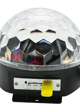Світлодіодний диско куля music ball mp3 usb led + флешка