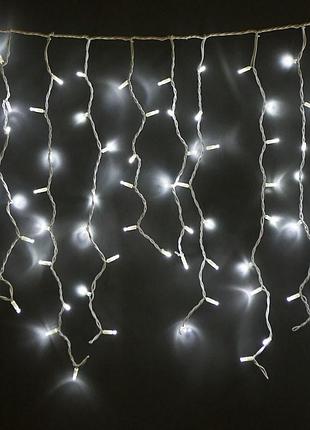 Вулична гірлянда бахрома xmas w-1 led 100 3.3 line short curtain білий