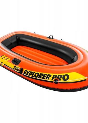 Надувний туристичний човен intex explorer pro 200 2-місний 196 см