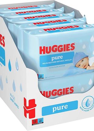 Huggies pure вологі серветки 1008 шт.