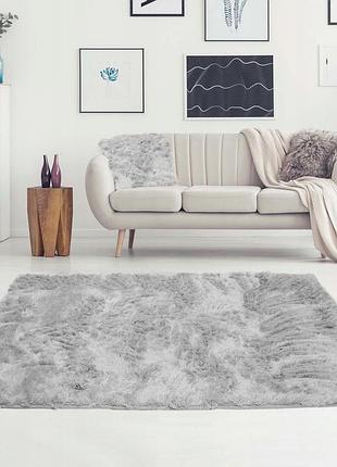 М'який плюшевий килим антиковзаючий 120x170 для прання
