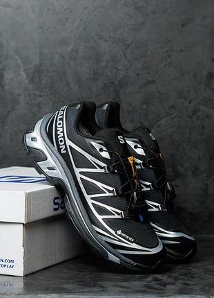 Salomon s lab xt-6 gore-tex black white 4