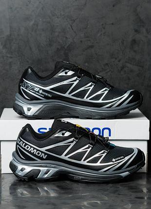 Salomon s lab xt-6 gore-tex black white 5