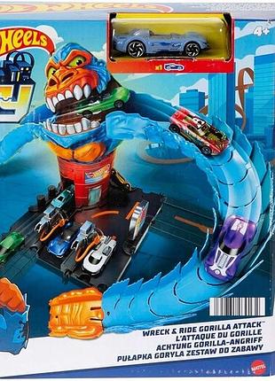 Hot wheels "давайте гоняти" hdr30 пастка горили