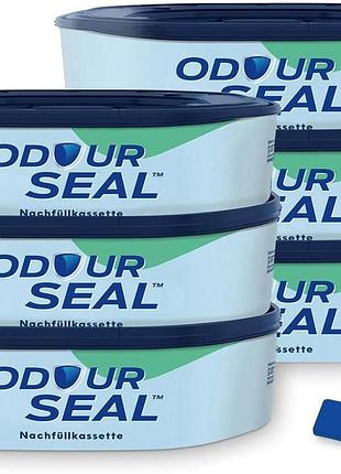 Набір додаткових касет odourseal і кліпс сумісний з відром для підгузків і відром для наповнювача littycat