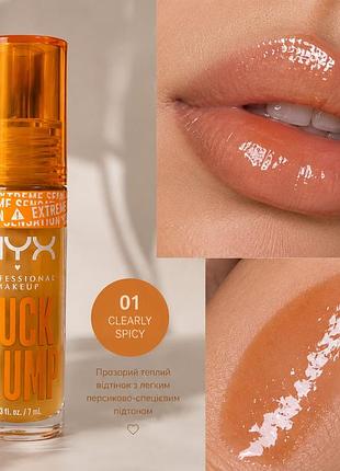 Оригинал блеск для губ nyx duck plump 01 clearly spicy