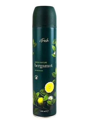 Освежитель воздухозавода 300мл green nature bergamot тм ifresh
