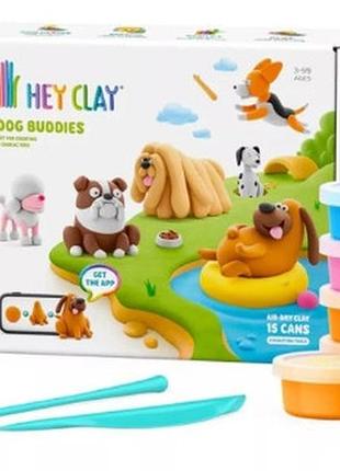 Іграшковий набір hey clay zestaw psi przyjaciele
