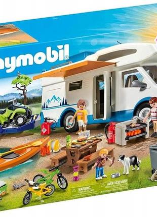 Іграшка playmobil family fun 9318 поїздка на кемпінговому автомобілі набір для дітей від 4 років