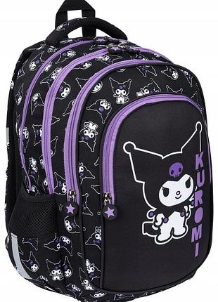 Шкільний рюкзак для дівчинки kuromi чорний портфель для школи majewski
