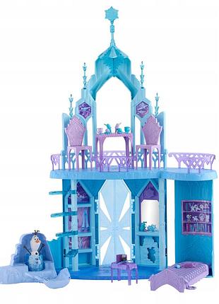 Будиночок для ляльок disney jgg41 "країна льоду" палац ельзи + фігурка олафа