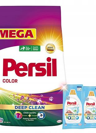 Порошок для прання persil deep clean color 4,4 кг 80 прань + бонус x2