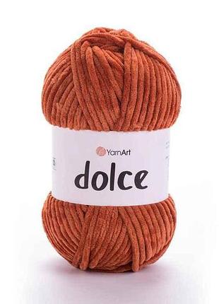 Пряжа dolce медный 100% микрополиэстр 120м 100г 5шт/уп 793 тм yarnart