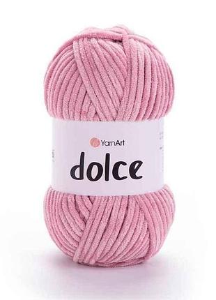 Пряжа dolce пудровий 100% мікрополіестр 120м 100г 5шт/уп 769 тм yarnart