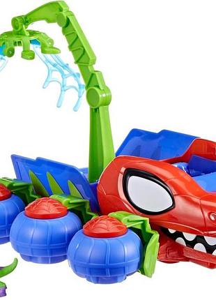 Павукоподібний транспорт із серії dino-sieci з серіалу marvel "spidey і супердрузі" ігровий набір із супергероями