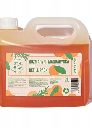 Рідке мило cztery szpaki rozmaryn i mandarynka 2000 мл запаска