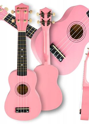 Іграшка навчальна ukulele дерев'яна гітара для дітей для навчання гри 7