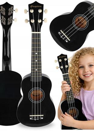 Іграшка навчальна ukulele дерев'яна гітара для дітей для навчання гри 9
