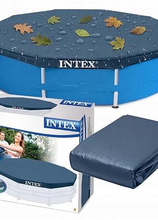 Кришка для басейну intex 366 см кругла міцна плівка
