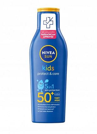 Набір з 2 штук бальзам сонцезахисний для дітей nivea sun kids spf 50 protect&care 200 мл