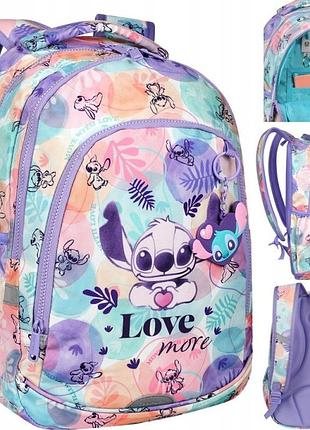 Рюкзак шкільний молодіжний tornister stich stitch & lilo пастельний