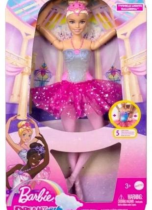 Лялька barbie mattel dreamtopia балерина з магічним світлом