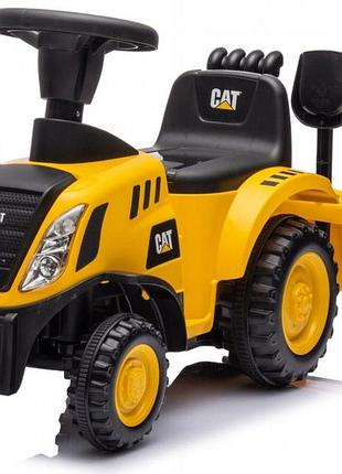 Каталка-толокар cat caterpillar трактор з причепом світло звук