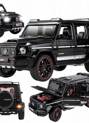 Модель автомобіля mercedes g klasa brabus g800 металевий 1:24 світло звук