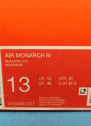 30,5см nike air monarch кроссовки 3