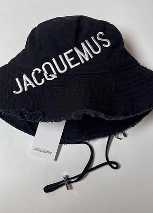 Панама jacquemus черно белая жакмю