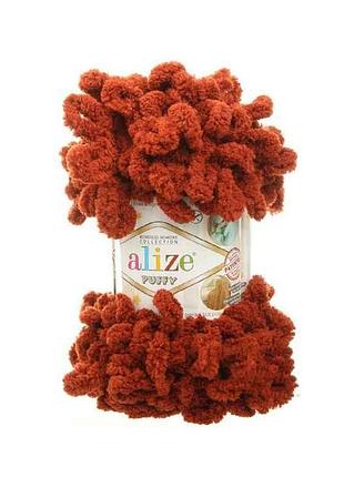 Пряжа puffy 641 5шт/уп 100% микрополиэстер 100г 9,2м тм alize