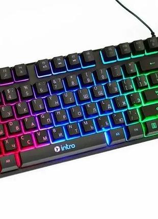 Ігрова клавіатура intro dx 750 з rgb-підсвіткою