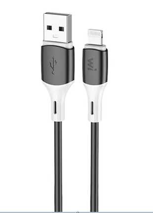Кабель wibrand mamba ip silicone charging data cable 1m black