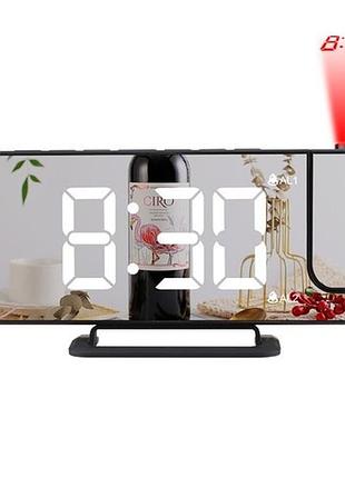 Дзеркальний електронний led годинник з проекцією ds-3618lp