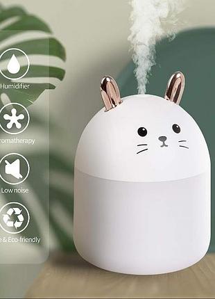 Увлажнитель воздуха и ночник котик 2в1 humidifiers с подсведкой ультразвуковой белый