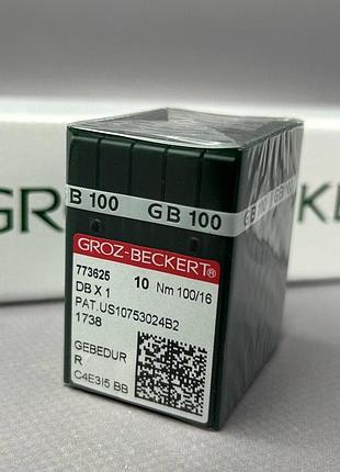 Иглы для промышленных машин groz beckert dвх1 gebedur 100-r