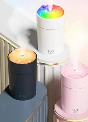 Увлажнитель воздуха с подсветкой h2o colorful humidifier coals white