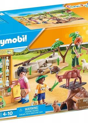 Міні-зоопарк playmobil 71191 63 елементи family fun набір для дітей від 4 років
