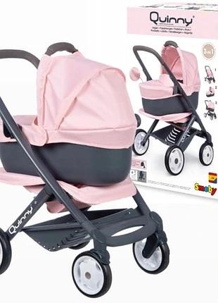 Візок для ляльки набір 3 в 1 smoby maxi-cosi quinny 253117