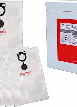 Мішки для пилососа starmix isc isp ard 25-35 л оригінальні 5 шт. sx411231