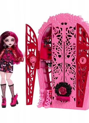 Лялька monster high straszysekrety ogrodowe zagadki draculaura з шафою hyt72