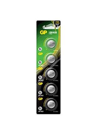 Батарейка литиевая cr1632 lithium button cell 3.0v 7u5 5шт (блистер) тм gp