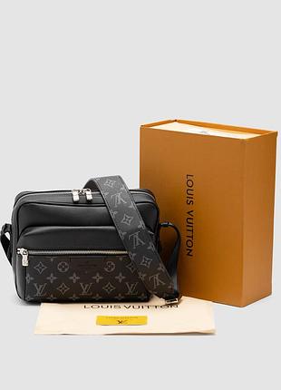 🦁 louis vuitton eclipse outdoor messenger monogram taiga black 24 х 18 х 7 см 4